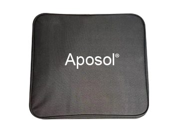 Aposol black carrying case for portable EV charger, compact and protective design.